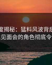 黑料深度揭秘：猛料风波背后，明星在粉丝见面会的角色彻底令人意外