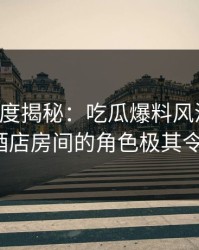 黑料深度揭秘：吃瓜爆料风波背后，大V在酒店房间的角色极其令人意外
