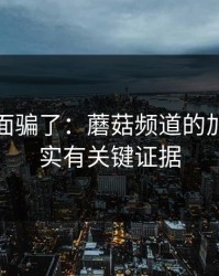 别被表面骗了：蘑菇频道的加班夜其实有关键证据